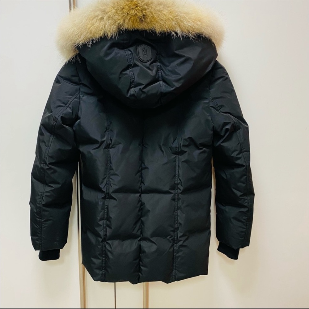 MACKAGE Girl's Leelee Fur-Trim Down Black Jacket/Coat, Removable Fur, Size 12 - Picture 2 of 9